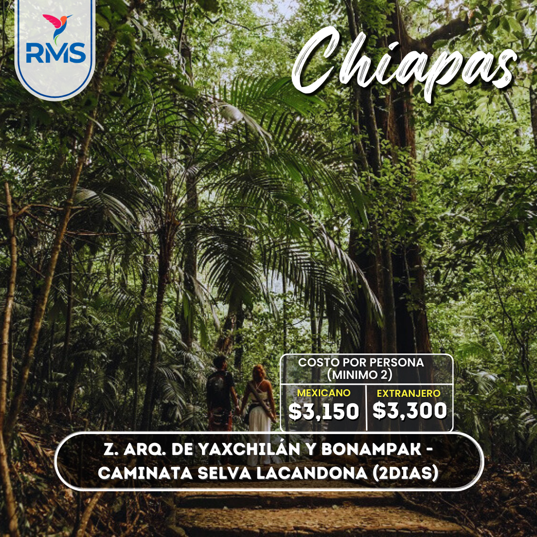 Yaxchilan - Bonampak - Caminata Selva-2 días